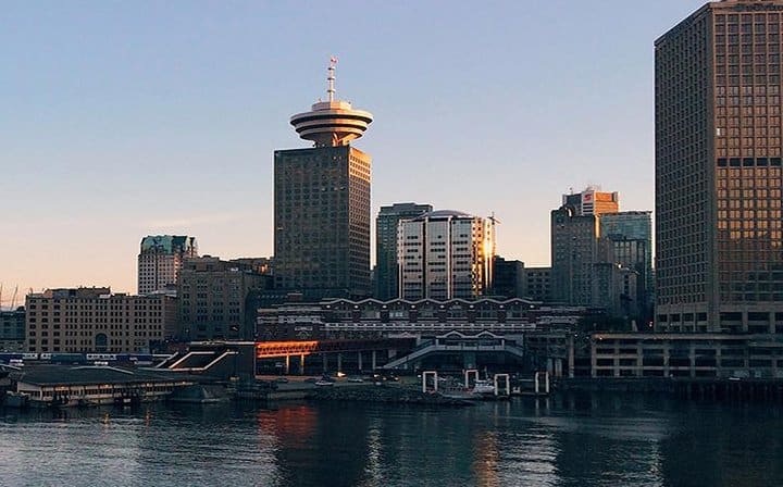 Vancouver from sea