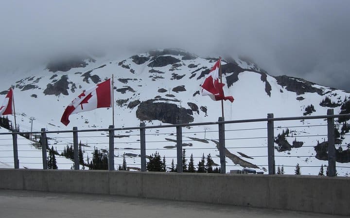 Whistler peak to peak gondola upper view
