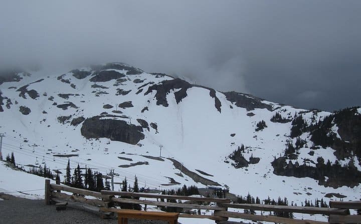 Whistler peak to peak gondola upper view