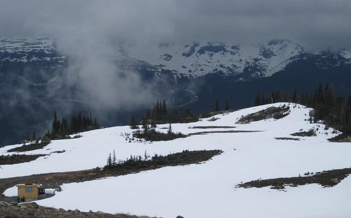 Whistler peak to peak gondola upper view