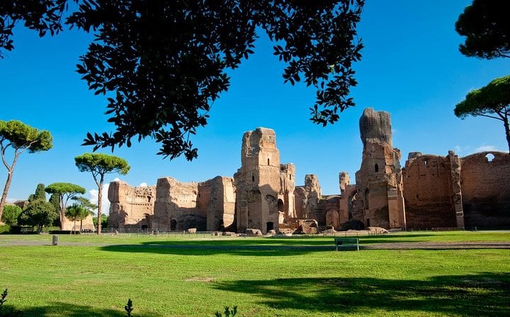 Caracalla Baths Panoramic view