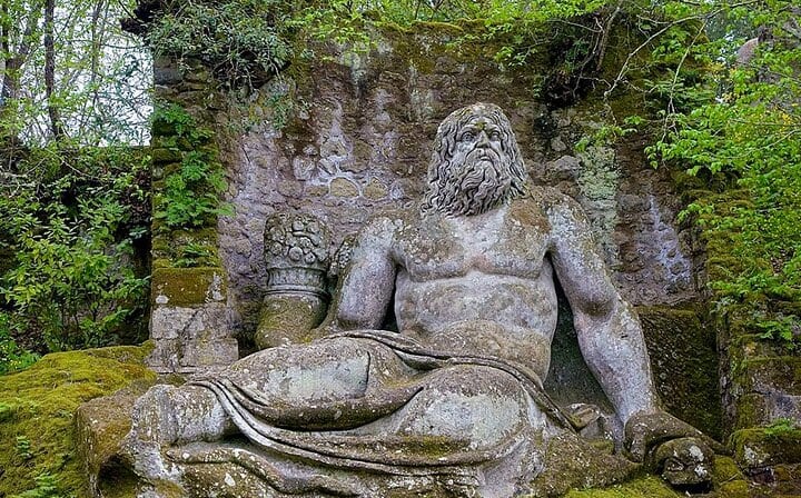 Calcata, Bomarzo Monsters private guided tour Rome one day round trip and Thermal Baths of the Popes Pick up, drop off and Tickets included.