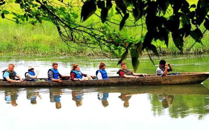 Canoe ride in Chitwan