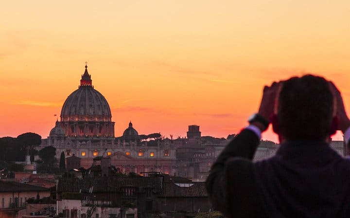 View of St Peters Dome Best of Rome_By_Night Tour
