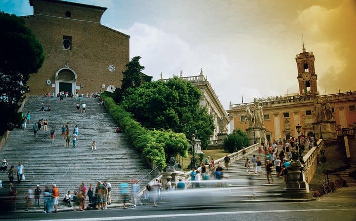 Capitoline Museum, Michelangelo square and panoramic views of Rome