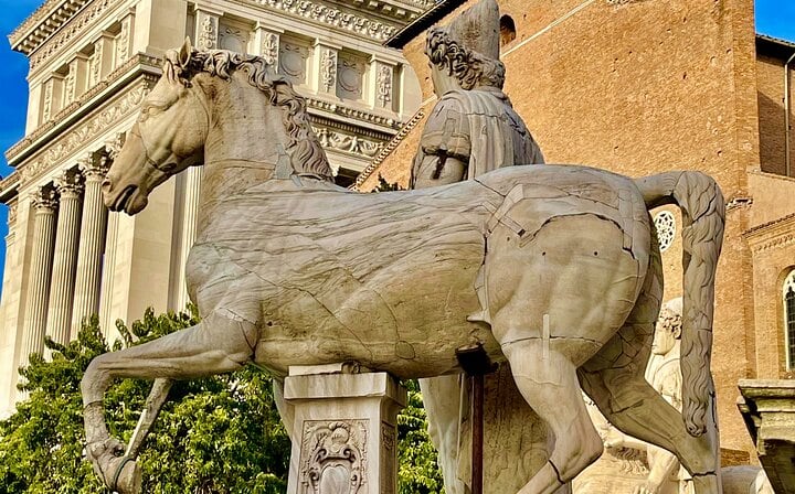 Capitoline Museum, Michelangelo square and panoramic views of Rome