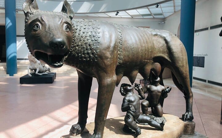 Capitoline Museum, Michelangelo square and panoramic views of Rome