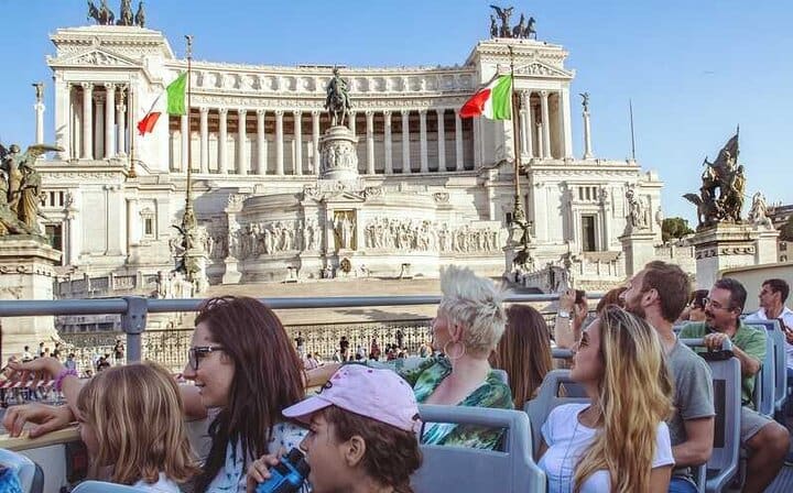 Rome Private Double Decker Open Bus Panoramic Tour | Exclusive Sightseeing Morning, Afternoon, Evening or Night Tour