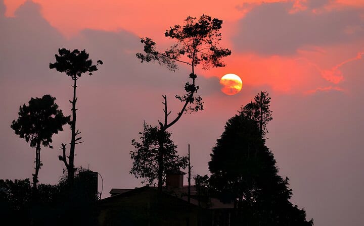 Sunset views from Nagarkot