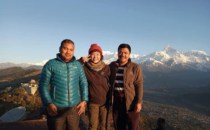 Sarangkot sunrise with guest