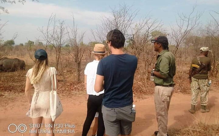 Rhino Walking Safari,Mos oa Tunya National Park- Livingstone Zambia