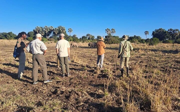 Rhino Walking Safari,Mosi oa Tunya National Park Livingstone Zambia