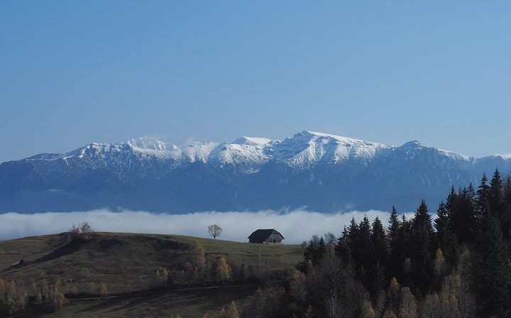 Bucegi Natural Park in the back