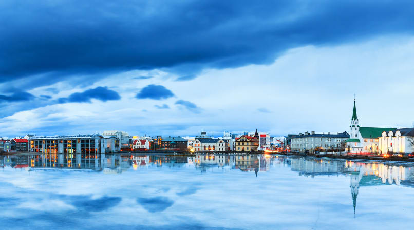 View from the Reykjavik Pond