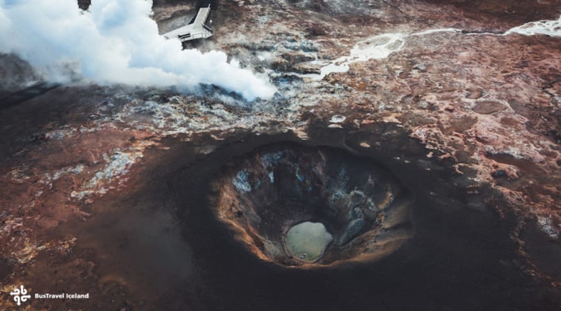 Gunnuhver shot from above