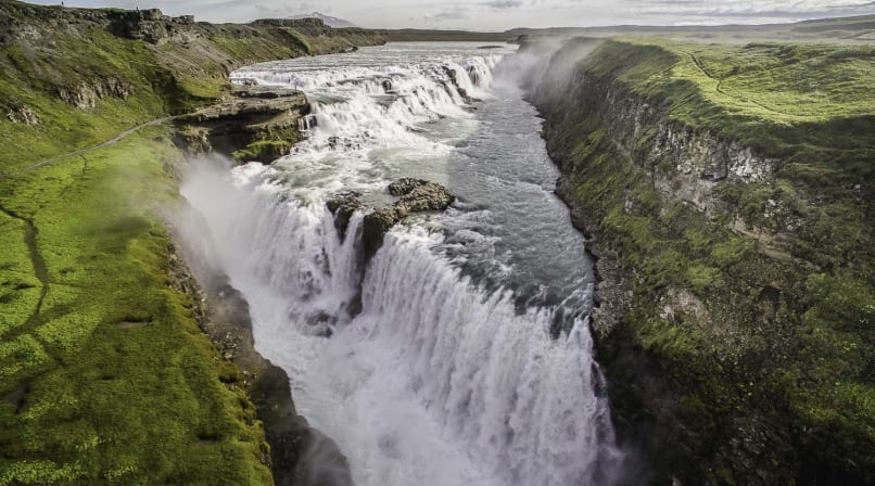 Gullfoss in summer