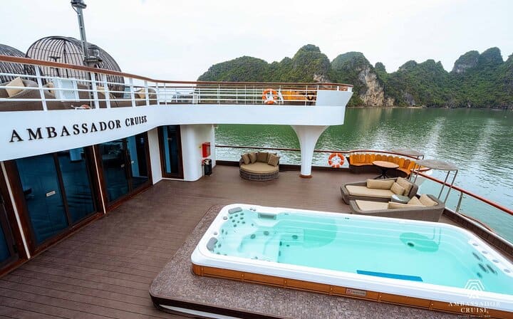 Ambassador Cruise- Luxury Day Trip From Halong Harbor with PICKUP