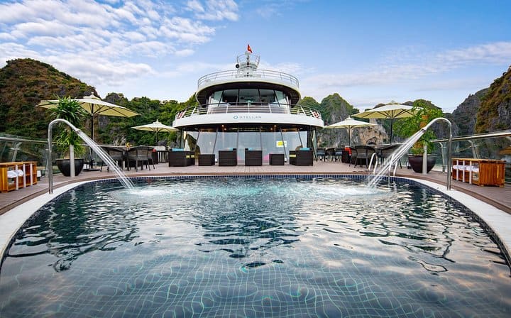 Halong Stellar of The Seas- Luxury 5 Star Cruise -2 Nights Experiences on Bay