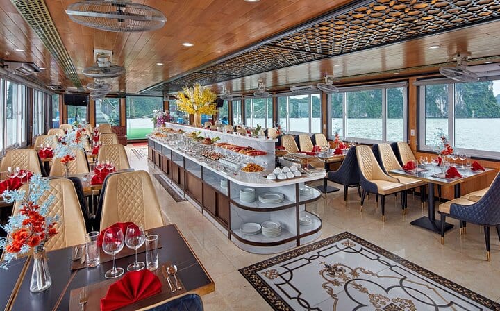Cozy Bay Cruise 5 Star Halong Day Trip,Buffet Lunch,Cave & Island