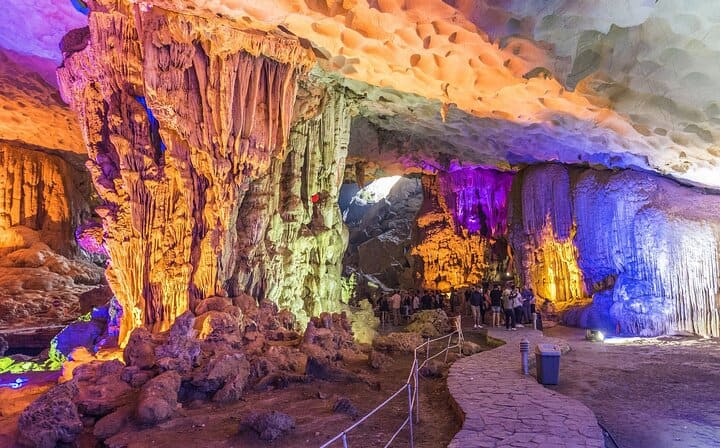 Cozy Bay Cruise 5 Star Halong Day Trip,Buffet Lunch,Cave & Island