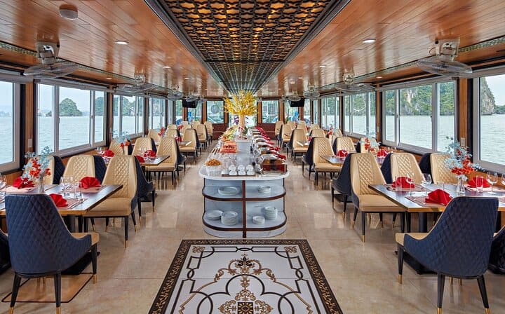 Cozy Bay Cruise 5 Star Halong Day Trip,Buffet Lunch,Cave & Island