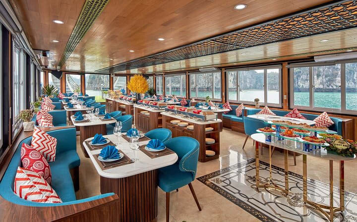 Cozy Bay Cruise 5 Star Halong Day Trip,Buffet Lunch,Cave & Island