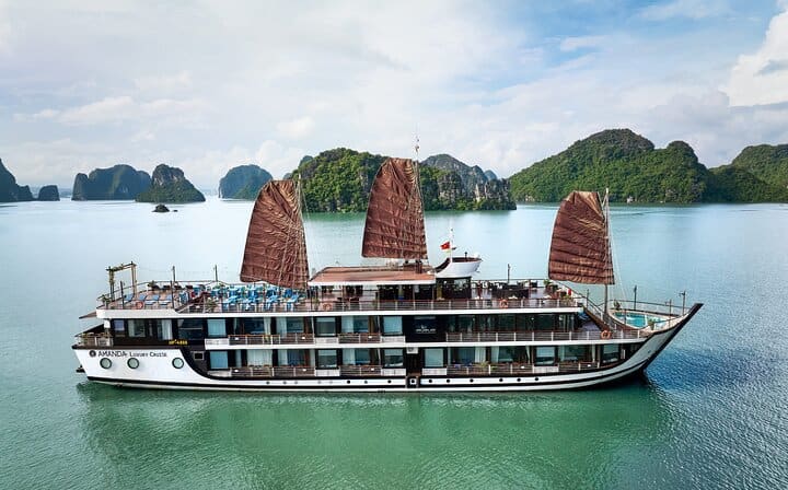 Amanda Cruise Luxury Halong Bay and Lan Ha Bay 2 Days Tour