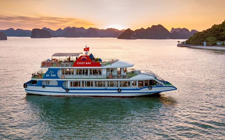 Halong Bay Luxury Day Cruise with Buffet Lunch & Sunset Party