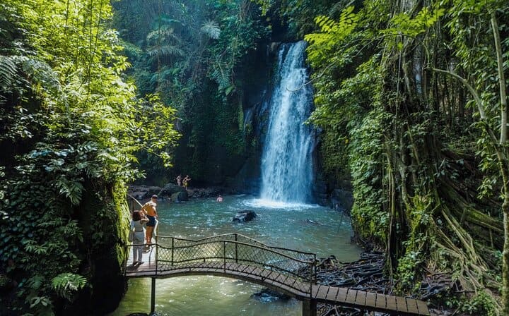 Hidden ulu petanu waterfall