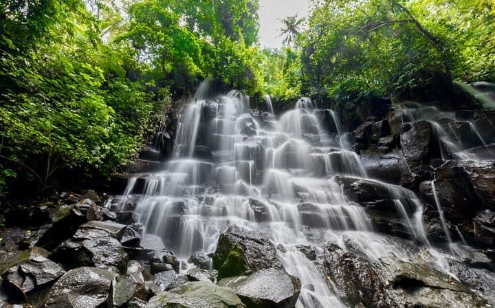 Kantolampo - Unique waterfall with water stone steps