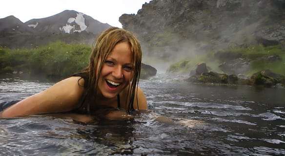 Bathing in Landmannalaugar