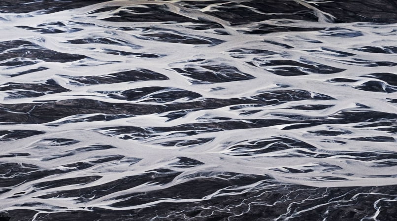 patterns of the river deltas
