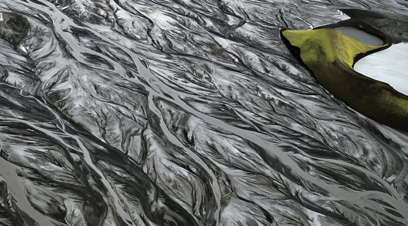 patterns of the river deltas