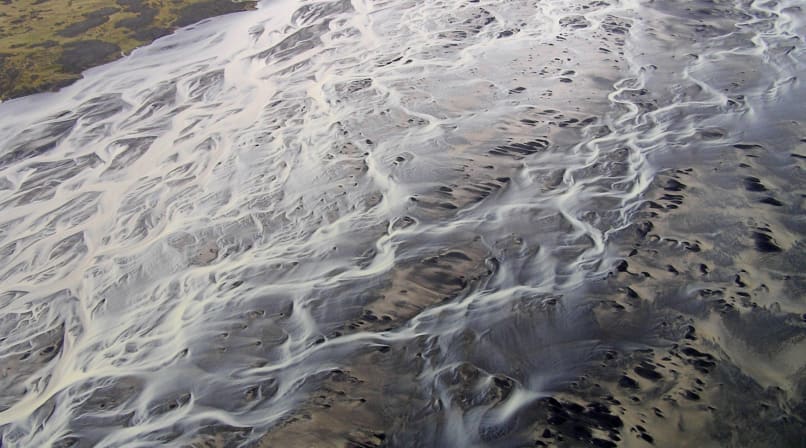 patterns of the river deltas