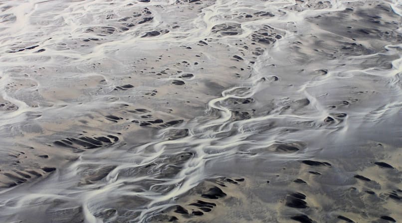 patterns of the river deltas