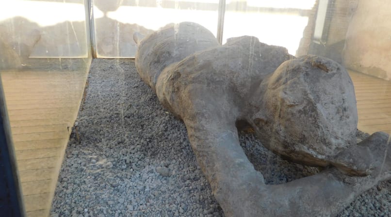 <p>Man trapped under Volcanic Ash / Preserved from 79 A.D.</p>