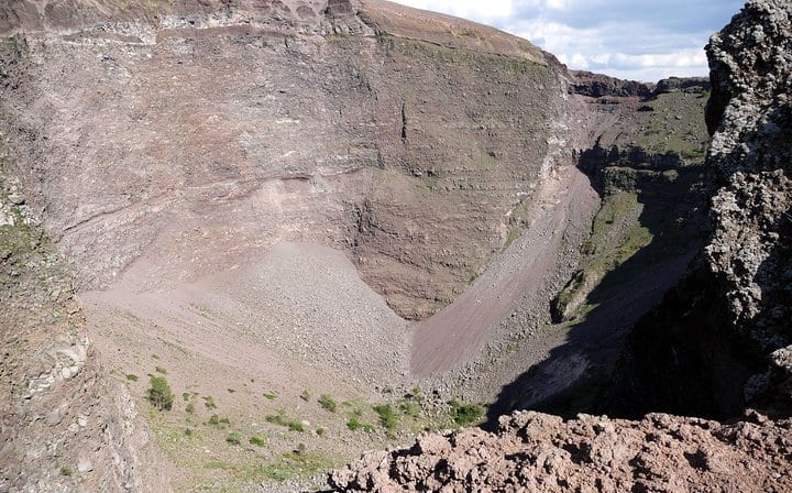 Vesuvius' crater
