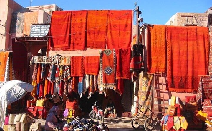 Traditional handicraft shops - Marrakesh (carpets)