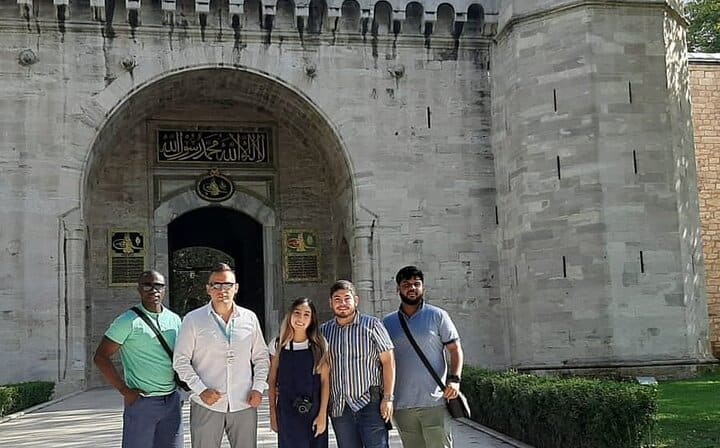 Participants in front of the Topkapı Palace