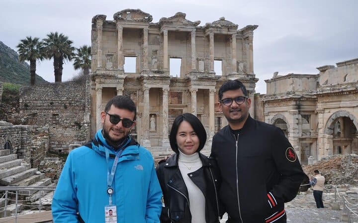 Participants at Library of Celsus