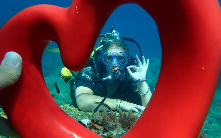 Diver through the heart