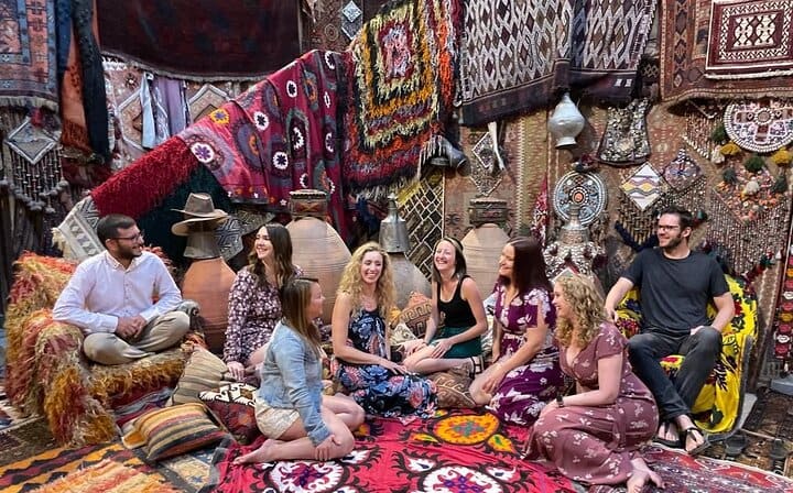 Participants at Carpet Shop in Cappadocia