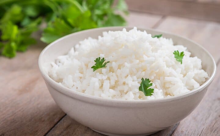 Brazilian style rice - Loose, moist with a hint of garlic