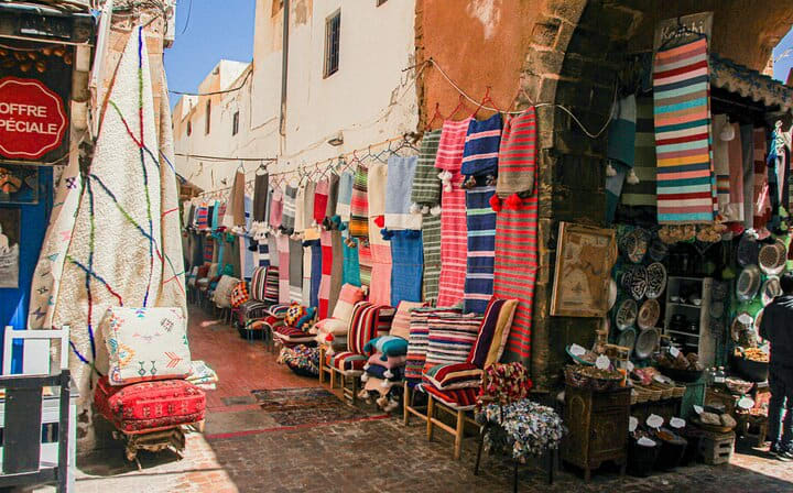 One of the alleys of Essaouira