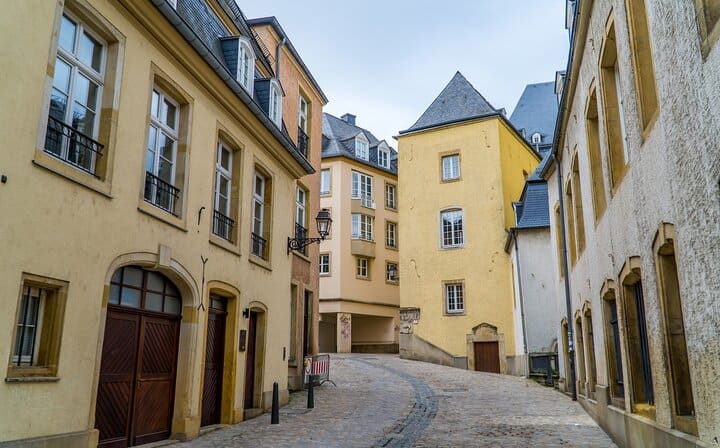 Luxembourg cobble street