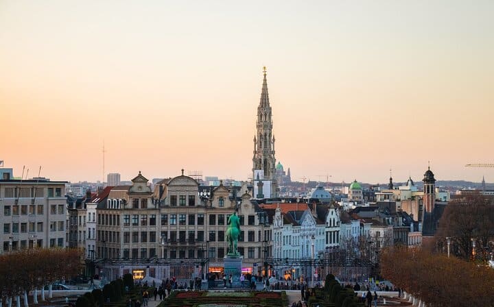 View over the city-center