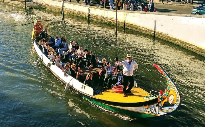The taditional boats called "moliceiro"!