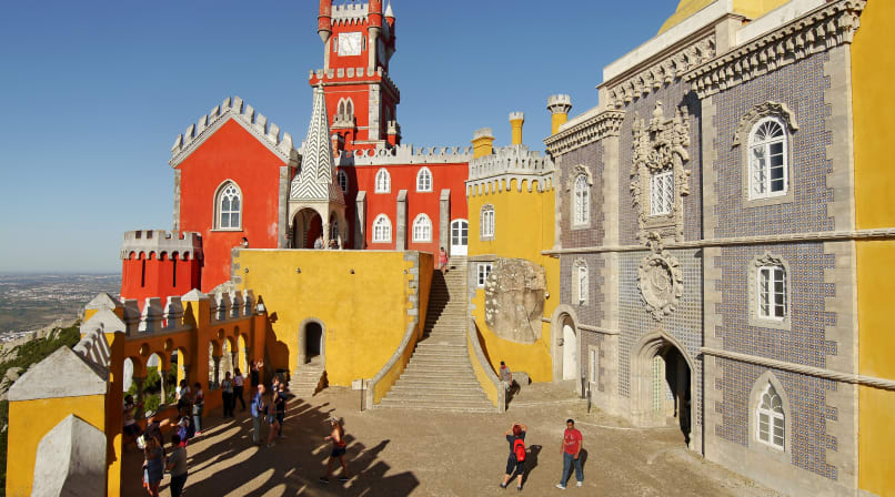The Pena Palace is one of the major expressions of 19th-century romanticism in the world