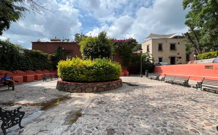 The smaller squares of the historic center functioned as daily meeting points for community life