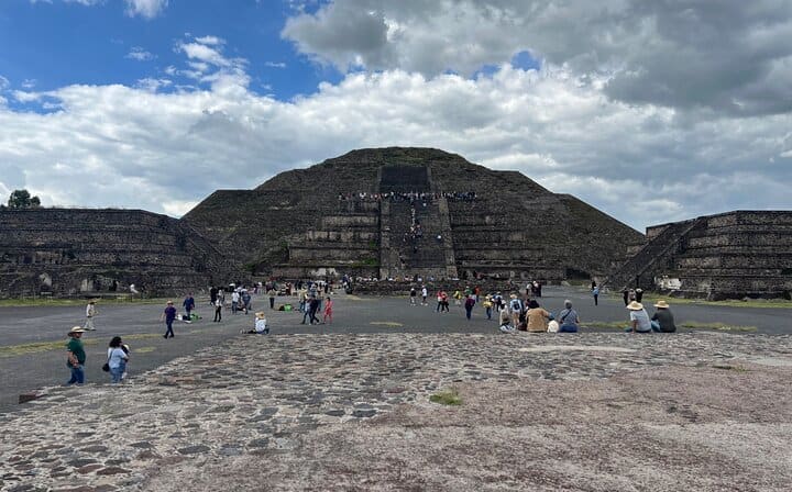 Front view of the Pyramid of the Moon